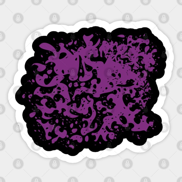 Purple Splash Sticker by kayana